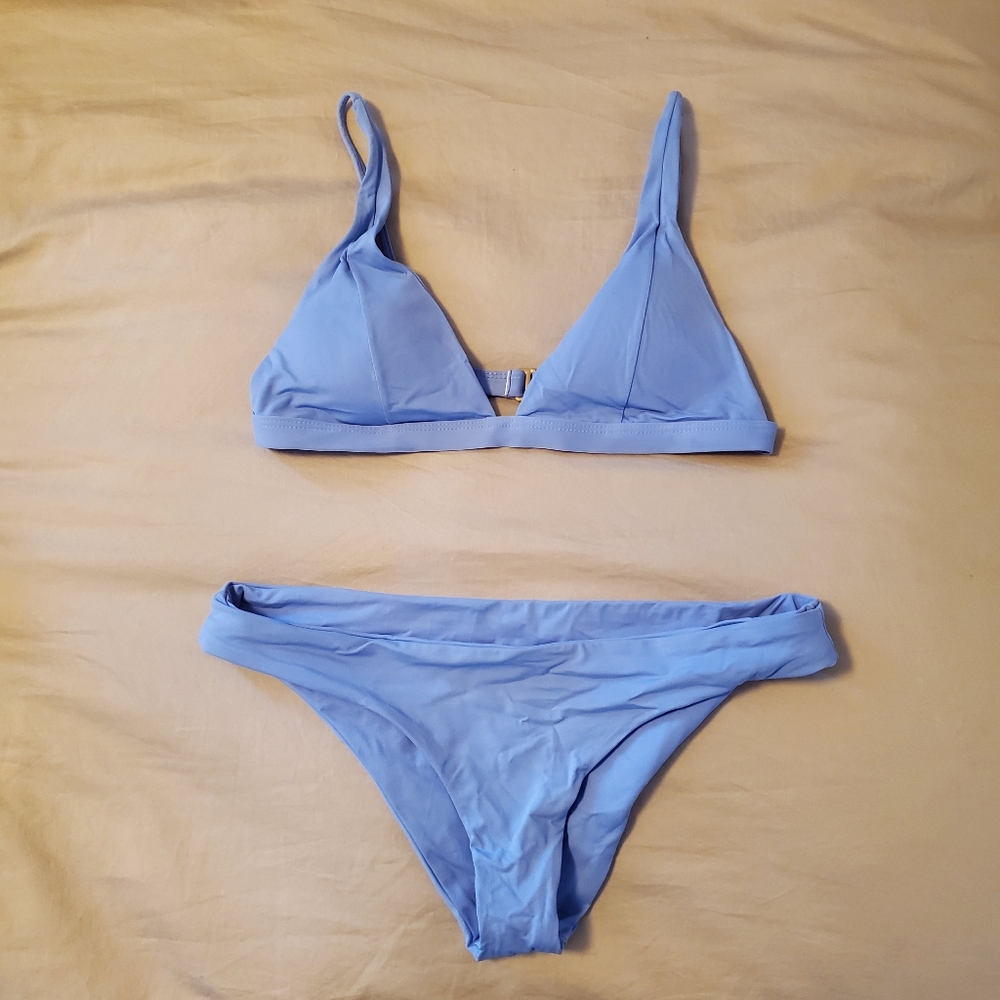 L*SPACE Periwinkle Blue Bikini Set